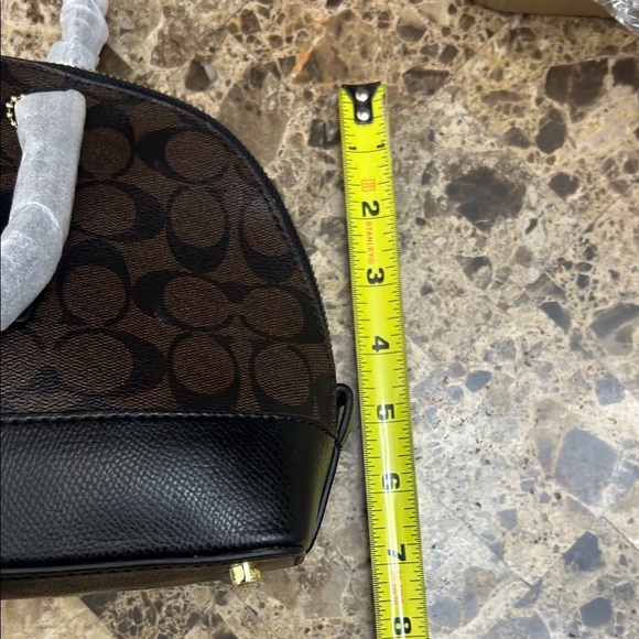 Coach Signature Brown and Black Satchel - Picture 7 of 8